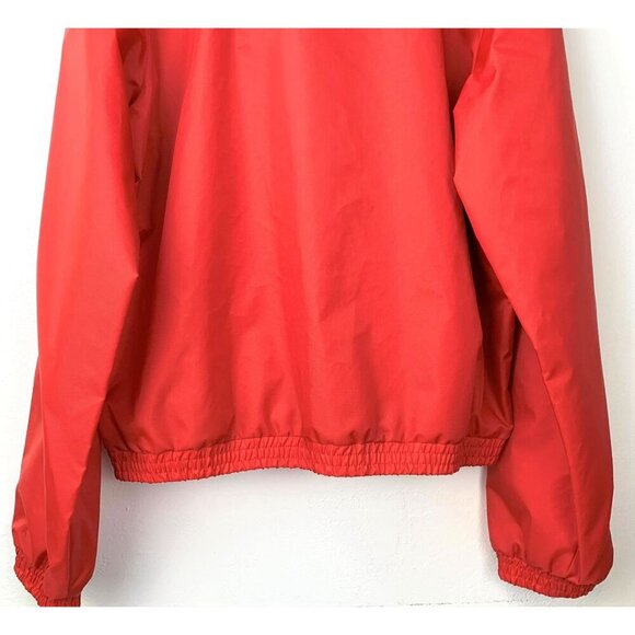 NWT Gucci Men Nylon Jacket Gucci Script Red Lightweight Canvas Nylon Blue - Picture 9 of 16